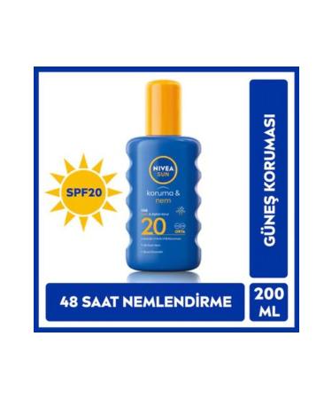 NIVEA Skin Moisturizing Fast and Even Application Sun Cream 200 ml SPF20 min.78