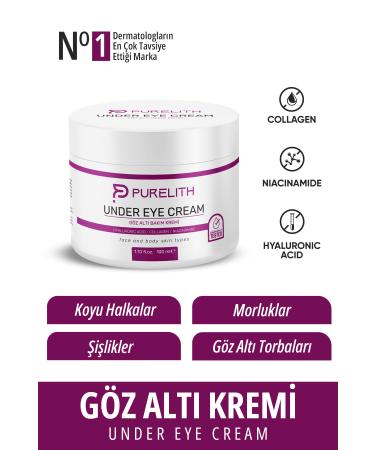 Purelith Under Eye Bags Dark Circles & Dark Circles Brightening Under Eye Cream 100ml
