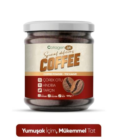 Collagen Life Detox Coffee with Chicory Cinnamon and Black Cumin Net 100gr - Buy Online on GoSupps.com
