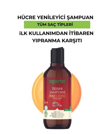 Agarta 2 Pieces Natural Reishi Mushroom Extract Shampoo 400 ml - Buy Online on GoSupps.com