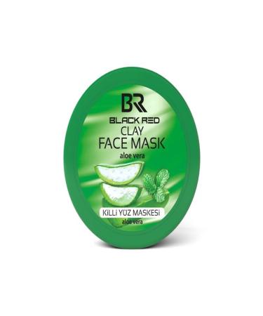 Black Red CLAY FACE MASK ALOEVERA 400 GR