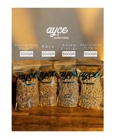 Ay e Dried Nuts QUAD STAR MIXED NUT BASKET 2KG (antep almond hazelnut cashew)