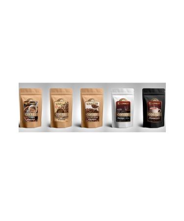 LOYAGE 5-Piece Coffee Set Espresso - Filter - Plain - Collagen - Turkish Coffee Beans 5x250g - Buy Online on GoSupps.com