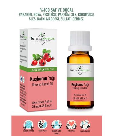 Intense Natural Rosehip Seed Oil Cold Pressed 20 ml Pure And Natural Rosehip Seed Carrier Oil