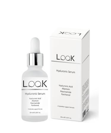 Look Hyaluronic Serum Moisturizing Regenerating Softening Ha B3 B5 Vitamin E Protective Skin Care Serum - Buy Online on GoSupps.com