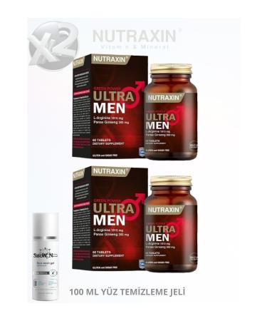 Nutraxin Ultra Men Men's Special Support 60 Tablets Green Power Ultra Men L-Arginine (2 PCS)