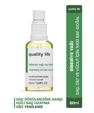Quality Life Hair Care Oil Complex - Rosemary Oil - Coconut Argan Lavender Jojoba Oil - Hair Care