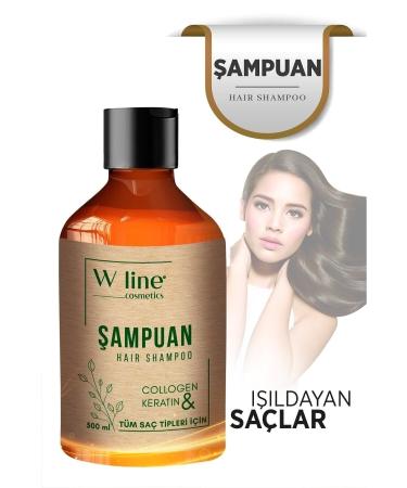 wline Anti Hair Loss Collagen & Keratin Care Shampoo 500 ml - Buy Online on GoSupps.com