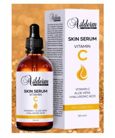 ASLDERM ANTI-AGING AND ANTI-STAIN BRIGHTENING VITAMIN C SKIN SERUM 30 ml - Buy Online on GoSupps.com