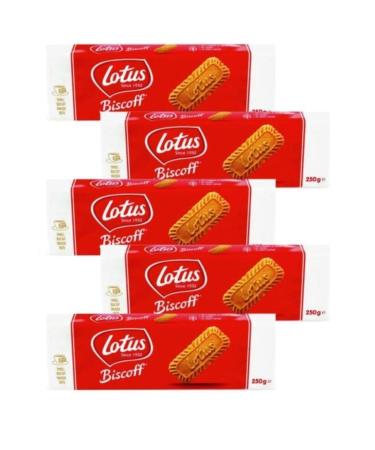Lotus Biscoff Caramelized Biscuits 250 Gr - 5 Pack