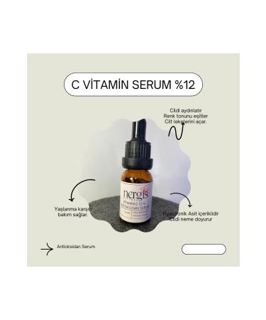 NERG S NATURAL Vitamin C Serum Brightening Anti-Spot Antioxidant Anti-Aging