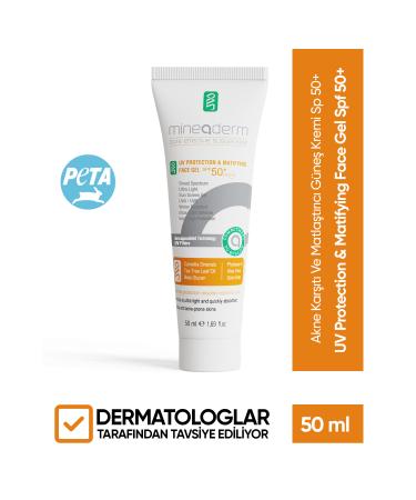 mineaderm Anti-Acne and Mattifying Sun Cream Sp 50+/uv Protection & Matifying Face Gel Spf 50+
