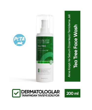 mineaderm Anti-Acne and Sebum Regulating Cleansing Gel/tea Tree Face Wash