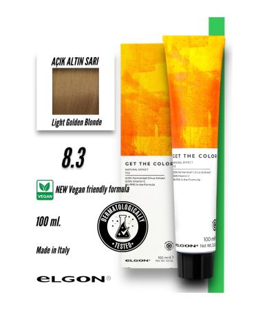 Elgon Get The Color 8.3 Professional Hair Dye (100 ml.) (Oxidizer-Free)