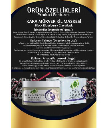 Gokcek Healing Black Elderberry Clay Mask 150 Ml - Buy Online on GoSupps.com