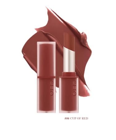 CLIO Soft Textured Light Matte Appearance Lipstick Clio Chiffon Mood Lip (06 Cup Of Red)