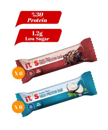 it's High Protein Bar - Mixed Box - 40 g X 12 Pieces (2 Types)