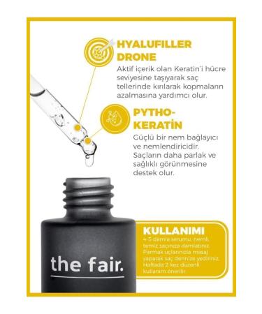 The Fair the fair. Drone-targeted Keratin Anti-Breakage Vegan Hair Serum 1% Hyalufill Drone Keratin 50 ml - Buy Online on GoSupps.com