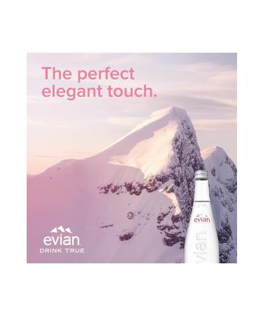 Evian EV AN Natural Mineral Water Glass Bottle 330 ML x 6 - Buy Online on GoSupps.com