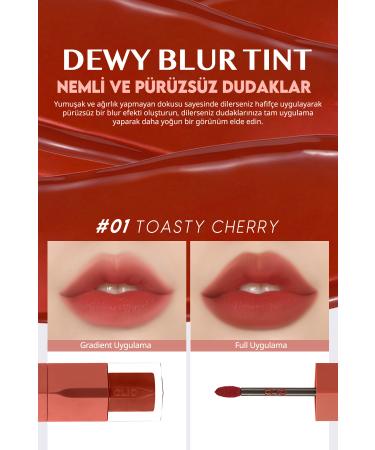 CLIO Blur Effect Moisturizing Light Textured Tint CLIO Dewy Blur Tint (01 Toasty Cherry) - Buy Online on GoSupps.com