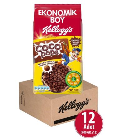Kellogg's Coco Pops Balls 700 gr X 12 Pieces Contains Fiber Iron and 7 Vitamins - Buy Online on GoSupps.com