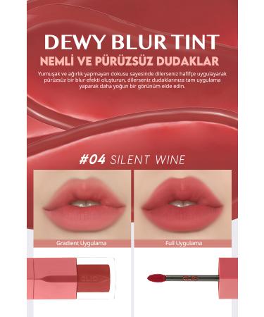 CLIO Blur Effect Moisturizing Light Textured Tint CLIO Dewy Blur Tint (04 Silent Wine) - Buy Online on GoSupps.com