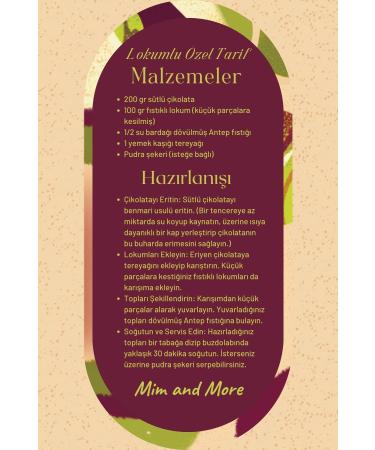 Mim and More Pistachio Turkish Delight 200 Gr - Buy Online on GoSupps.com