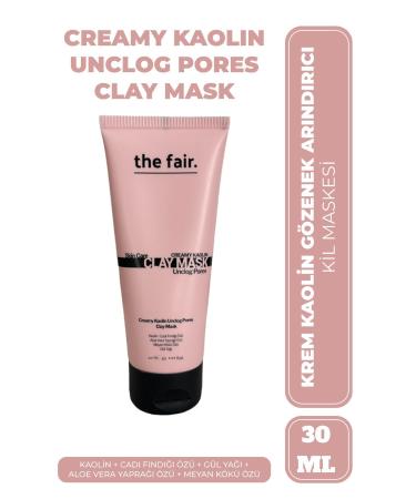 The Fair Anti-Blackhead Kaolin Pore Cleansing Clay Mask for All Skin Types 30 ml