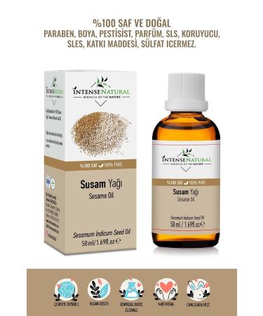 Intense Natural Sesame Oil Cold Pressed 50 ml 0 Pure and Natural Sesame Carrier Oil