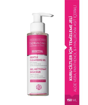 DERMON C BEST WAY TO NATURE SENSITIVAL Dry Skin Cleansing Gel | Contains Aloe Vera Panthenol & Hyaluronic Acid | 200 ml