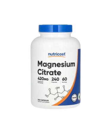 Nutricost Magnesium Citrate 420 Mg 240 Capsules