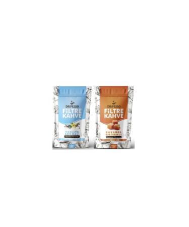 Dripesso Ground Filter Coffee 250g Vanilla Flavored & Caramel Flavored