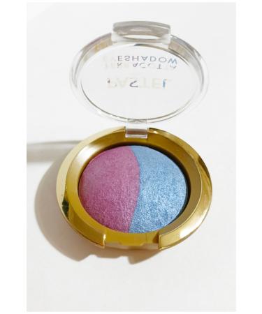 Pastel Terracotta Single Light Glitter Eyeshadow Dusty Rose and Sky Blue No: 76