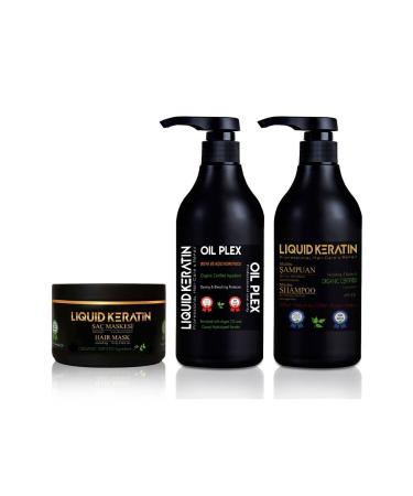 Liquid Keratin Olaplex Alternative Kit - Protective Repair Hairdresser Salon Length Care Set Olaplex No 1 2 3