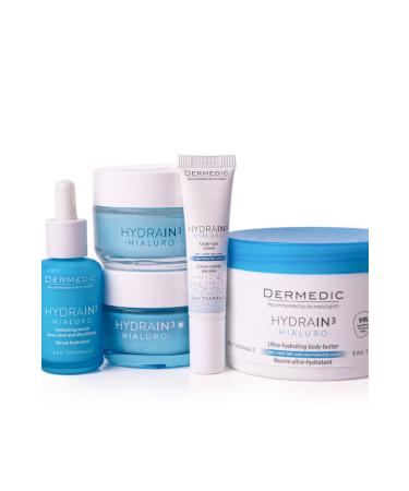 DERMEDIC HYDRAIN 3 HIALURO ULTRA MOISTURIZING BODY CREAM 225ML - Buy Online on GoSupps.com