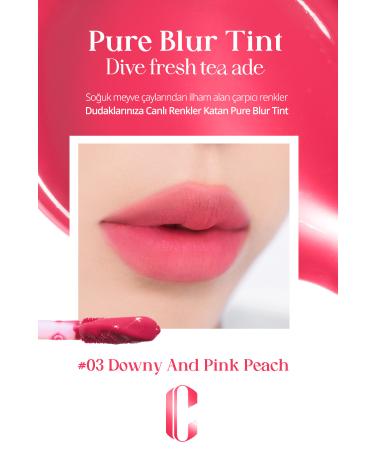 CLIO Blur Effect Tint Clio Pure Blur Tint (03 Downy And Pink Peach) (Dive Fruits Tea Ade) - Buy Online on GoSupps.com