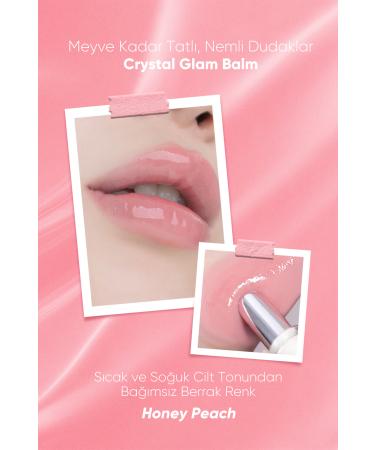 CLIO Intensely Pigmented and Shiny Lip Balm Clio Crystal Glam Balm (01 Honey Peach) - Buy Online on GoSupps.com