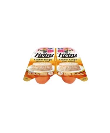 Inaba Twins Adult Canned Cat Food with Chicken in Jelly 35 gr 2 Pieces