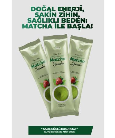 myftmix discover the power of nature Matcha Spirulina Supported Strawberry Flavored 20 Sticks - Buy Online on GoSupps.com