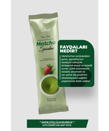 myftmix discover the power of nature Matcha Spirulina Supported Strawberry Flavored 20 Sticks - Buy Online on GoSupps.com