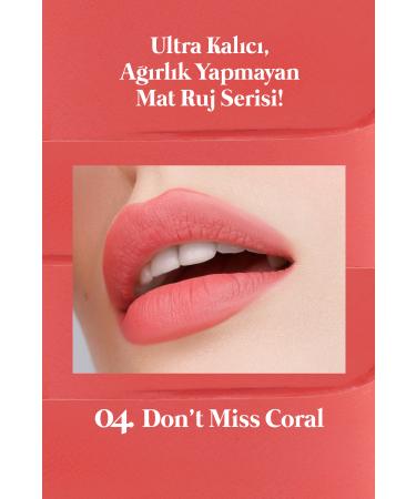PERIPERA Matte Finish and Long-Lasting Stick Lipstick PERIPERA Ink Mood Matte Stick (04 Don't Miss Coral) - Buy Online on GoSupps.com