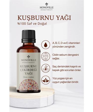 Monoville Tea Tree Oil 10 ml Rosehip Seed Oil 30 ml 0 Pure and Natural (Tea Tree and Rosehip Oil) - Buy Online on GoSupps.com