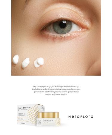 Heraflora Pure Lift Eye Contour Anti-Aging and Moisturizing Cream-Peptide Hyaluronic Acid Bacillus 15 ml - Buy Online on GoSupps.com