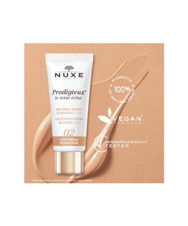 Nuxe Prodigieux Bb Cream Tinted Moisturizing 30 ml - 02 Medium Shade - Buy Online on GoSupps.com