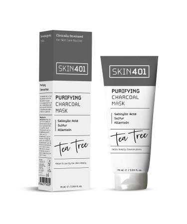 Skin401 Purifying Salicylic Acid Sulfur & Charcoal Mask 75ml (100gr) - Buy Online on GoSupps.com