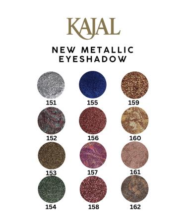 KAJAL Metallic Gold Shimmering Powder Eyeshadow -metallic Gold Eyeshadow No:160 - Buy Online on GoSupps.com