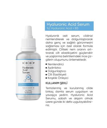 VOOP Hyaluronic Acid Serum B5 30 ml | Intensive Moisturizing Skin Care Serum - Buy Online on GoSupps.com