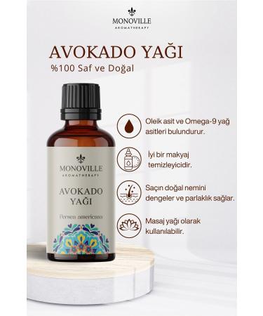 Monoville Argan Oil 30 ml Avocado Oil 30 ml Sweet Almond Oil 30 ml Set of 3 0 Pure and Natural 3x30 ml - Buy Online on GoSupps.com