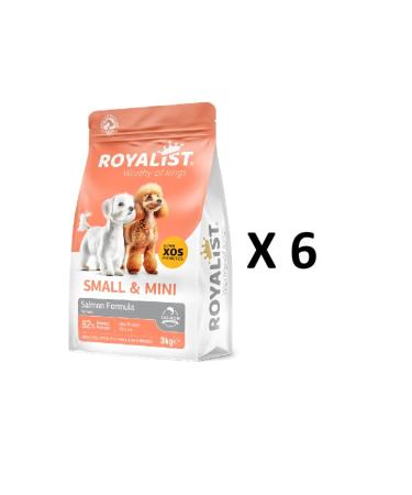 Royalist Dog Small Mini Prebiotics Salmon Adult Small Breed Dog Food 3 kg 6 Pieces