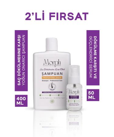 morphbeauty herbal formula effective against hair loss healthy fast growth 400 ml shampoo 50 ml hair serum